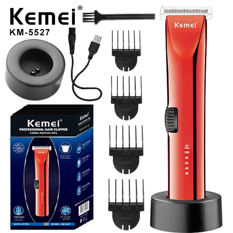 

Kemei Electric Hair Trimmers Hair Clipper Professional Hair Cutting Machine Electric Beard Trimmer Adjustable Haircut Machine