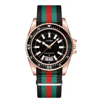 New fashionable men’s nylon strap calendar watch, luxurious and simple business men’s and women’s night light quartz watch