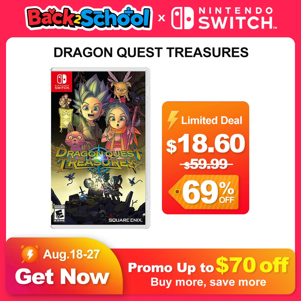 任天堂Switch有機EL ＋ドラゴンクエストトレジャーズ ドラゴンクエストトレジャーズ Nintendo Switch ゲームセール