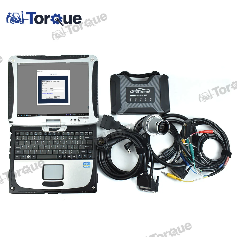 Super Mb Pro M6 Con Cf19 Laptop Xentry Per Mb Car Truck Diagnosi Scanner Tool Mb C6 Star Configurazione Completa Funziona Su Auto Strumento