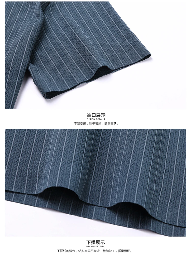 Green Snake Fashion Summer Casual Breathable Cool Comfortable Lapel Polo Short Sleeve Korean Striped Print Design T-shirt Top 35 S23df0d357420434593d78fad10153c28G