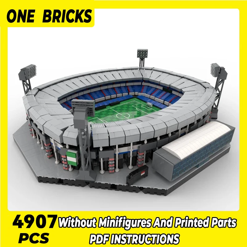 

Famous Build Model Moc Building Bricks De Kuip Feyenoord Stadium Technology Modular Blocks Gift Christmas Toys DIY Sets Assembly