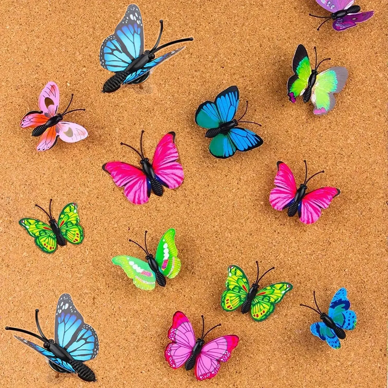 Plastic Push Pins 30Pcs Butterfly Thumb Tacks Decorative Push Pins for Photo Wall Cork Board Bulletin plastic push pins