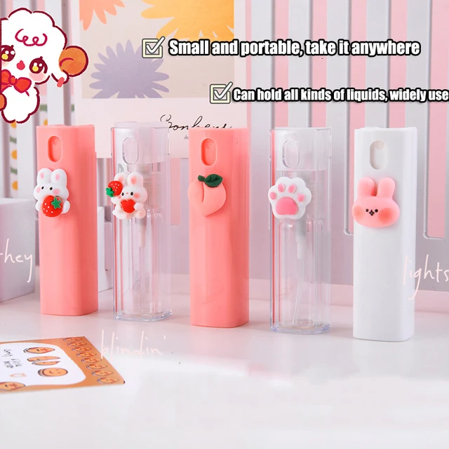 10ml Cute Cartoon Mini Portable Spray Cosmetic Refillable Bottle Hydration Bottling Alcohol Disinfection Watering Can Travel