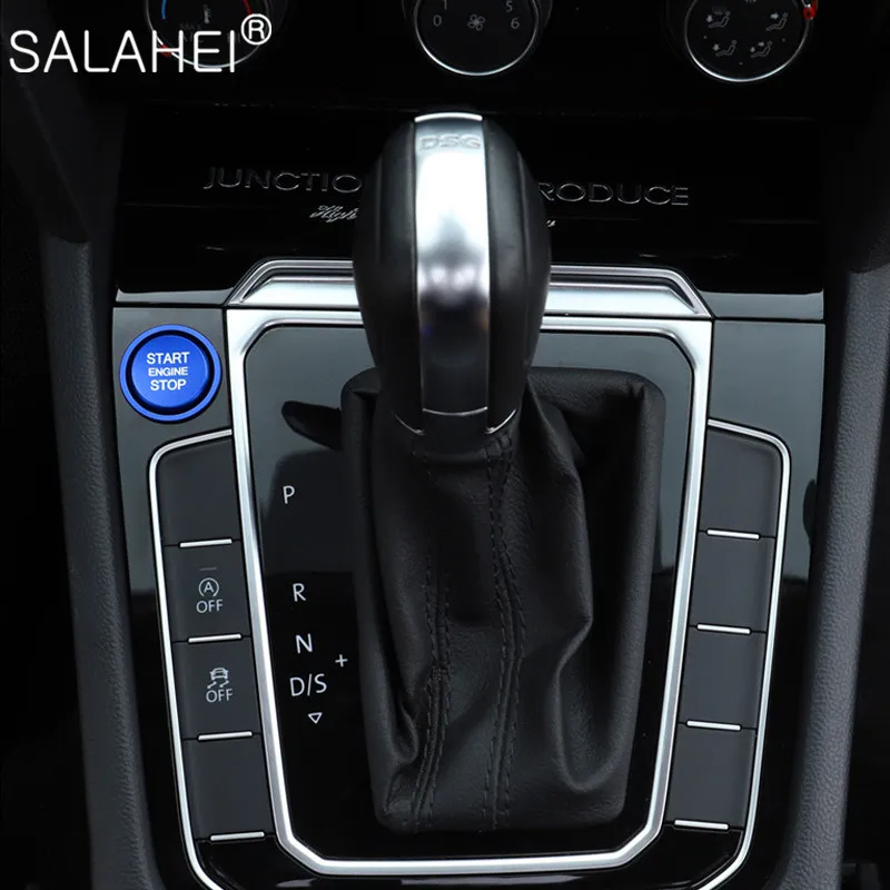 

Car Engine Start Stop Button Ignition Device Circle Trim Cover For VW Magotan B8 Passat Teramont CC One-click Start Decoration