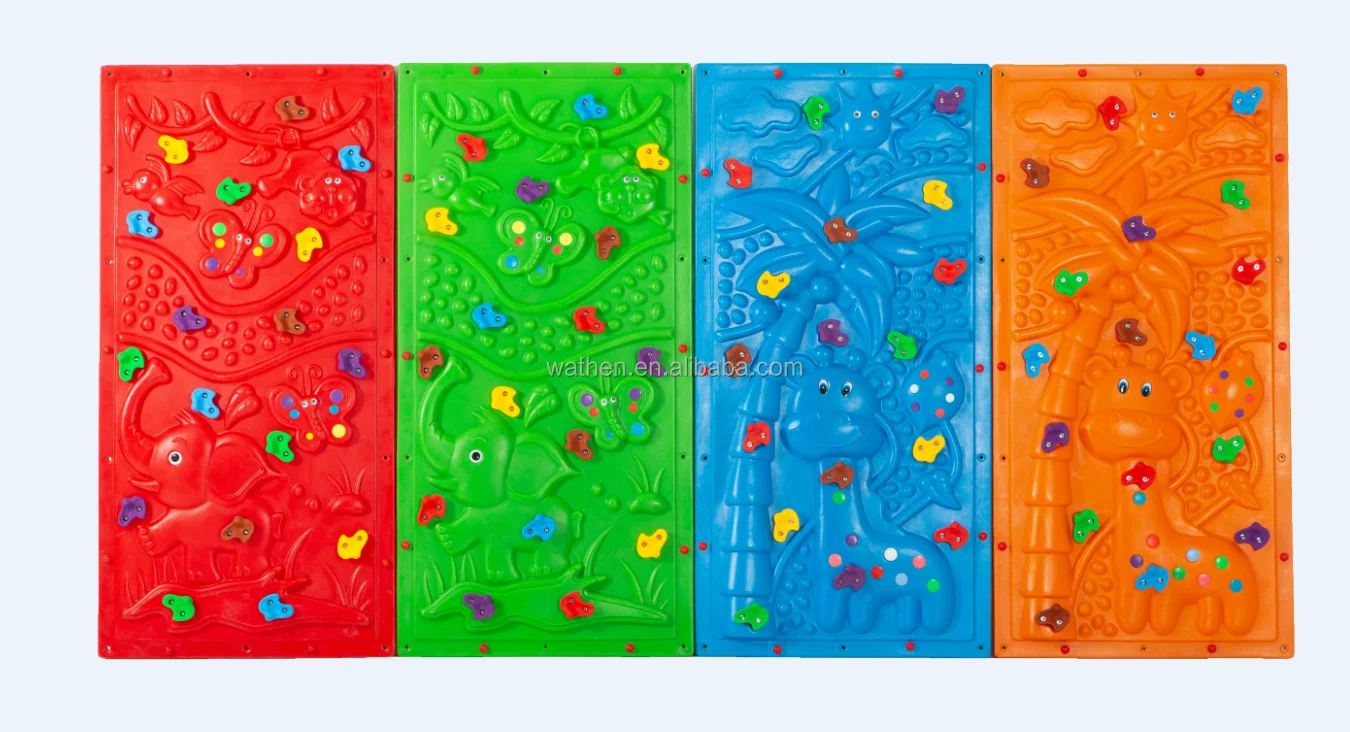 High Quality Kids Rock Climbing Wall Outdoor Plastic Climber Playground Equipment for Children