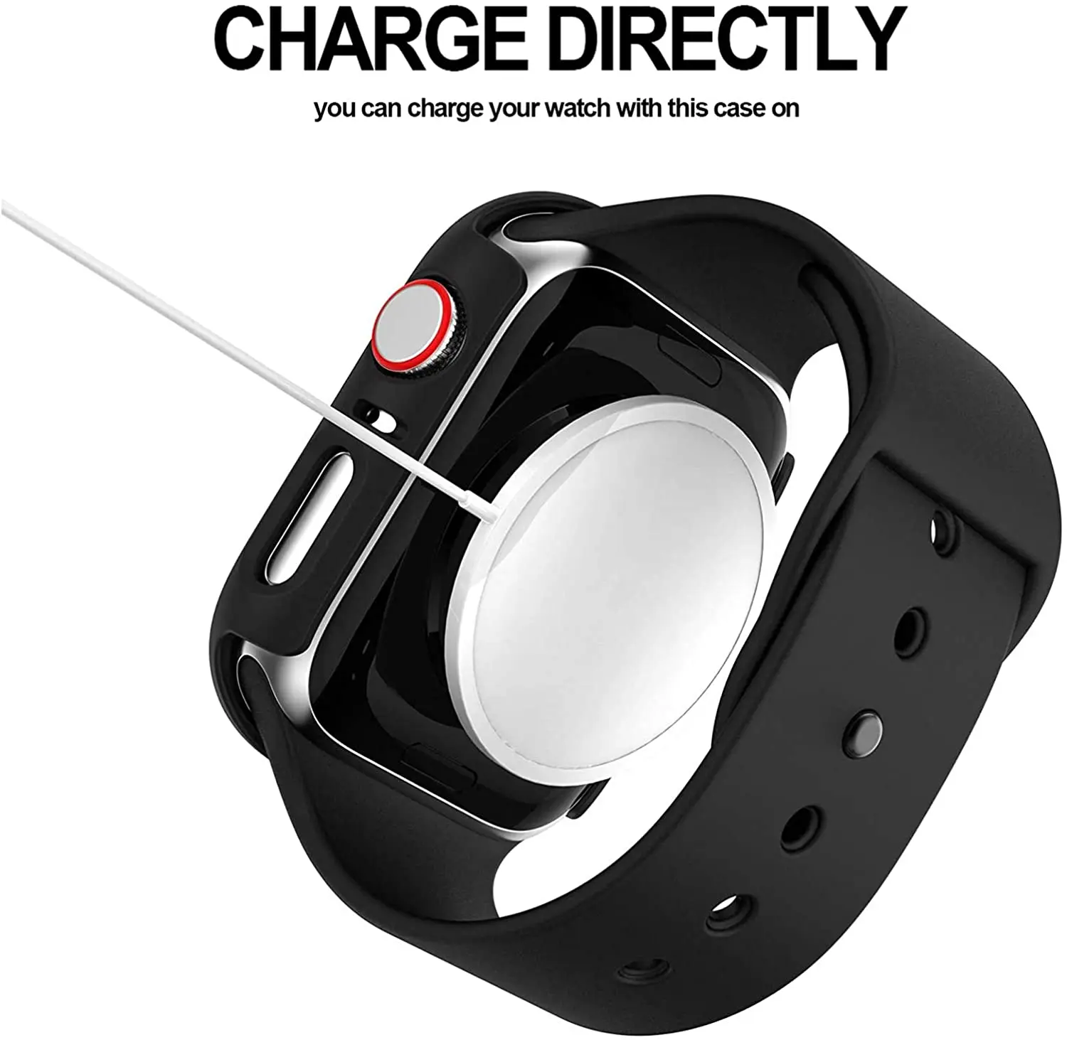 Hard PC Case for Apple Watch Series 45mm 41mm 44mm 40mm 42mm 38mm Tempered Protective Cover for Iwatch Serie 7 6 5 4 3 2 1 SE