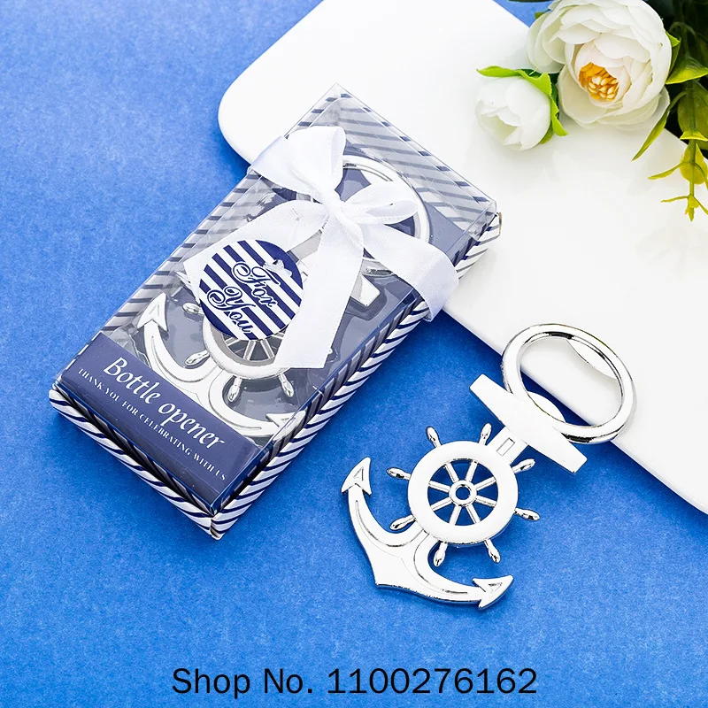 

10 Pcs Creative Metal Beer Bottle Opener Gift Wedding Goods Wedding Return Gift New Anchor Bottle Opener