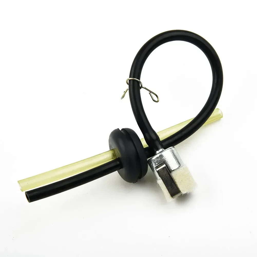 Kit Tubo Carburante Per Motori Da Giardino – 3 Tubi (nero 24 Cm, Giallo 15 Cm) Con Filtro E Guarnizioni, Per Tagliaerba, Decespugliatori E Tagliasiepi