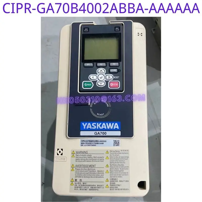 

Used GA70B series frequency converter CIPR-GA70B4002ABBA-AAAAAAA 0.75KW/0.4KW 380V with intact function