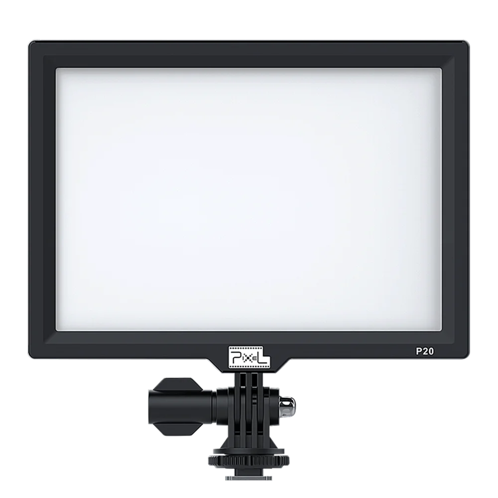 

Pixel P20 LED Video Light Dimmable LED Light Panel 3200K-5600K For DSLR Camera