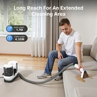Nettoyeur de tapis Lubluelu V8 à fonction chauffante instantanée, aspiration puissante de 15 Kpa, version améliorée à eau chaude, machines portables de nettoyage de tapis pour taches d'animaux avec outils de nettoyage et auto-nettoyage pour voiture/canapé/tapis/taches 5
