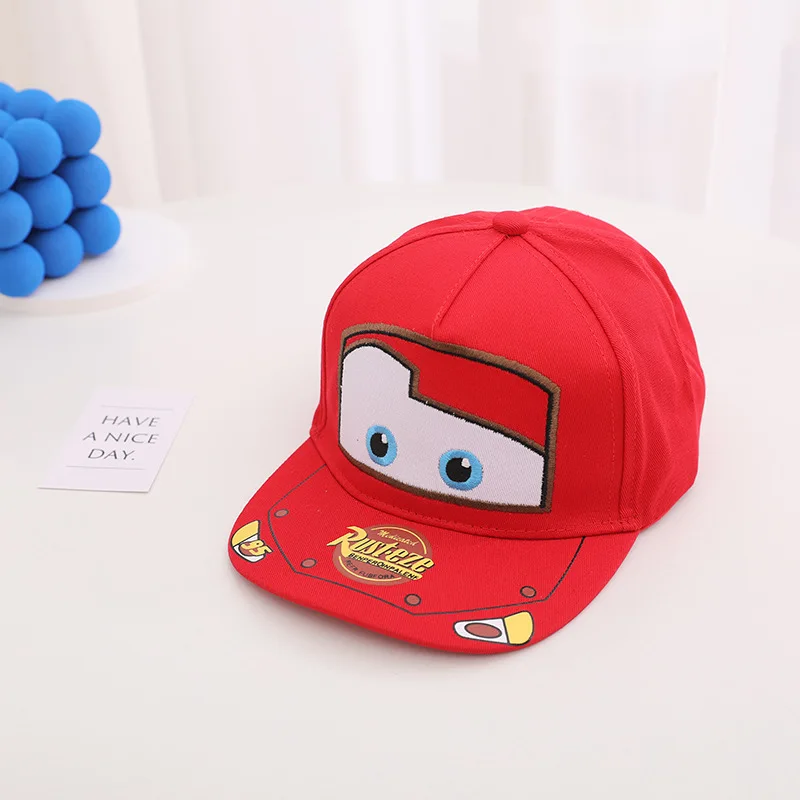 Disney Cartoon Cars Children Baseball Caps Anime Lightning McQueen Hat Baby  Boys Girls Adjustable Kids Hats Hip Hop Outdoor Cap