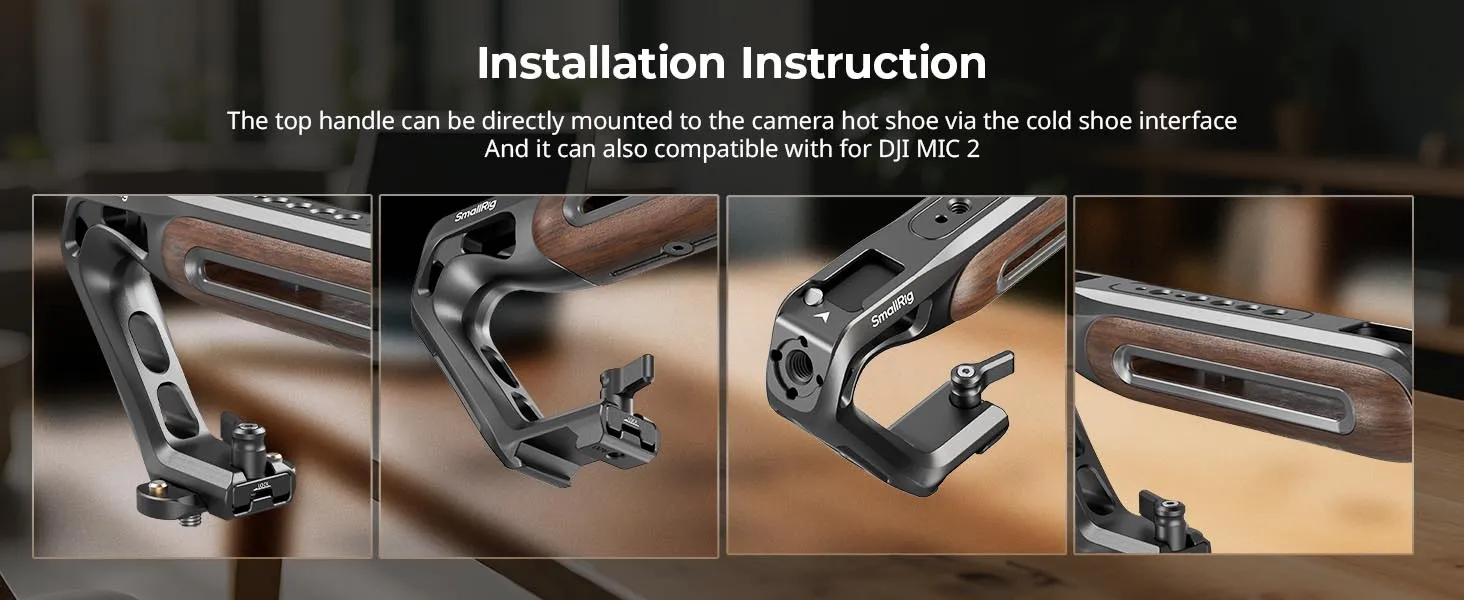 NATO Top Handle with NATO Clamp for Sony for Canon for Nikon Camera Cage, HandGr