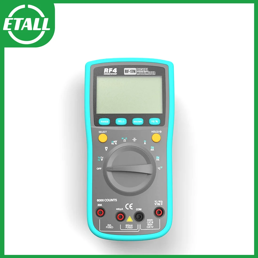 RF4 RF-17N Professional Instrument LCD Backlight Display Data Hold Multi-function NCV AC/DC Digital Multimeter digital multimeter,multimeter tester