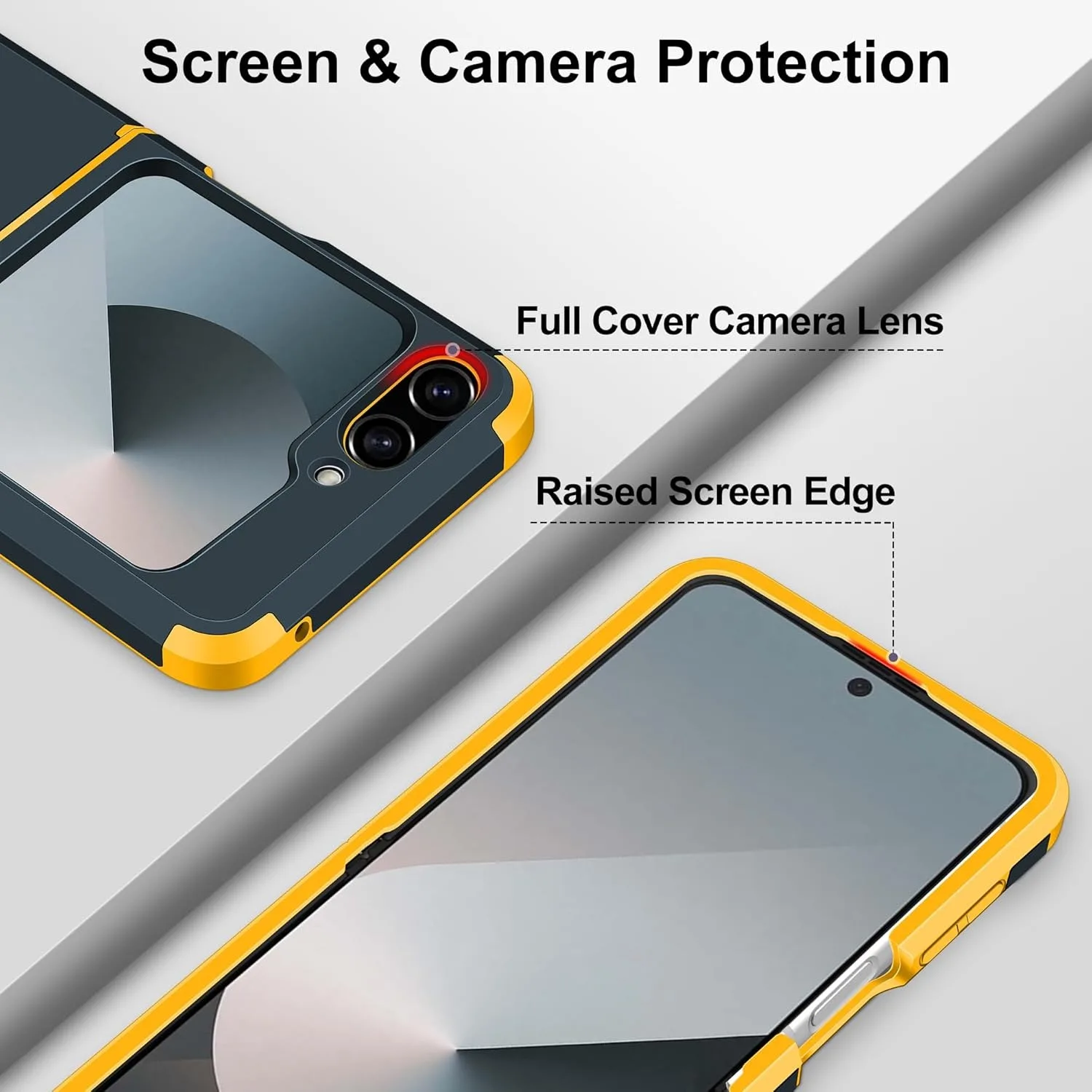 Luxurious Solid Color Slim Matte Hinge Armor Shockproof Case