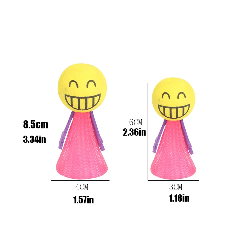5/10/20pcs Cute expression bouncing doll prank decompression cartoon creative bouncing elf children's adult party Party Favors