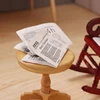 1/12 Dollhouse Miniature Retro Newspaper Set Simulation Model Toys Accessories accessori per bambole 3