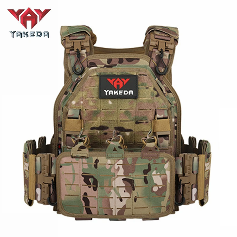 

YAKEDA Tactical Vest 1000D Nylon Hunting Protective Adjustable Molle Vest for Airsoft Military Shooting Game Combat Equipment