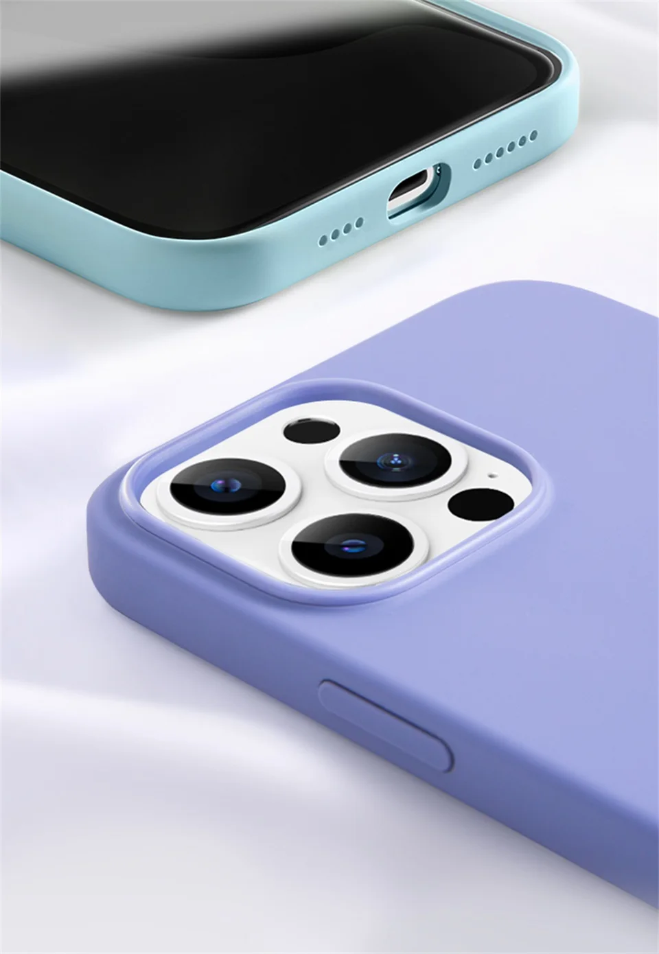 Original Flüssigsilikonhülle für Apple iPhone 11 13 12 14 Pro Max Mini Handyhüllen 7 8 Plus X XR XS Max Soft Cover Zubehör – Detail 13