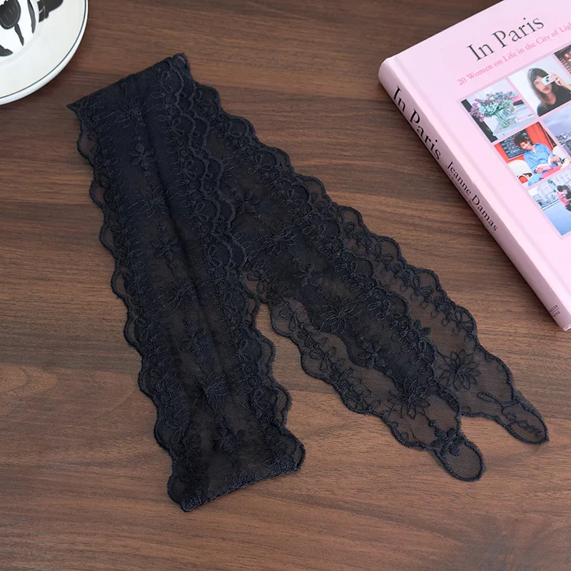 Super fairy lace headband women's versatile long bow tie hair rope forest style sweet tied hair ribbon long scarf waist belt