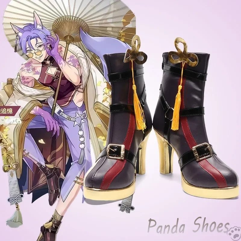 

Kuya Nu Carnival Cosplay Shoes Anime Game Cos Long Boots Nu Carnival Kuya Fox Cosplay Costume Prop Shoes for Halloween Party