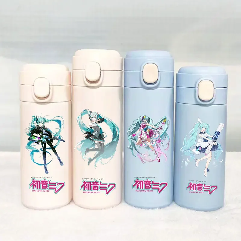 

Вакуумная чашка Hatsune Miku, Термокружка, Спортивная бутылка для воды, уличная бутылка из нержавеющей стали, Детская портативная емкость для питья