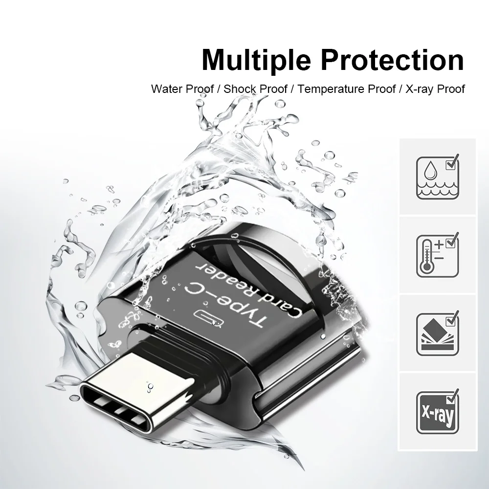 OTG USB 3.1 Type C To Micro-SD TF Adapter High Speed Card Reader Mini Type-C Smart Memory Card Reader For Xiaomi Samsung Macbook