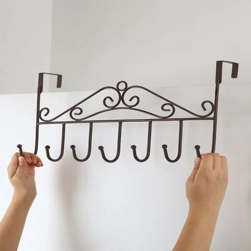 Door Behind Hook Wall Hanging Clothes Hanger Coat Hook Punch-free Bedroom Organizer Storage Accessories