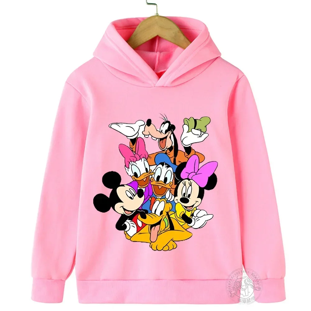Sweat à Capuche Rose Enfant Disney Mickey & Amis - Confort
