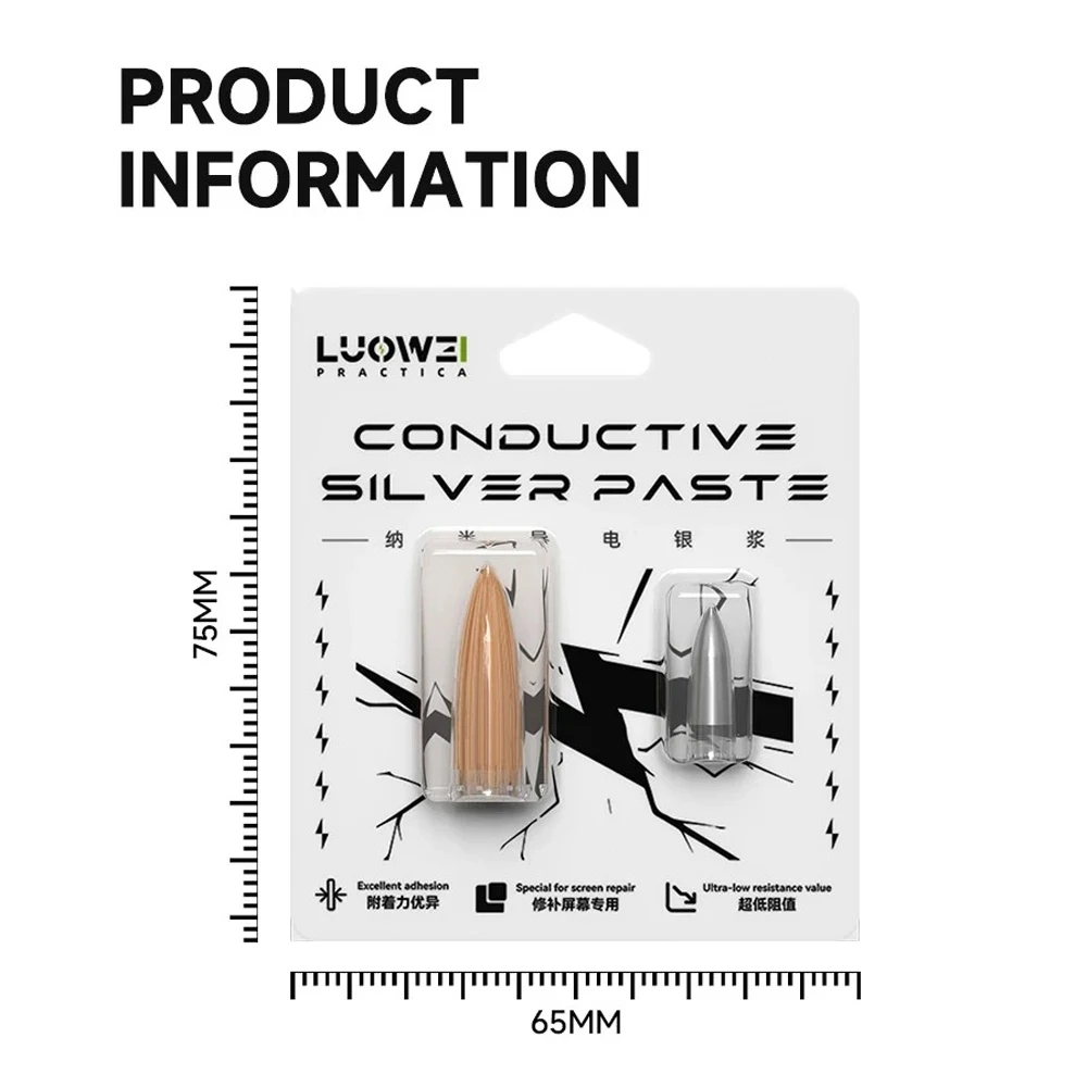 LUOWEI LW-327 Nano Conductive Silver Paste for Mobile Phone Screens IT0 Flexible Screen Circuit Repair Circuit Restoration Tool