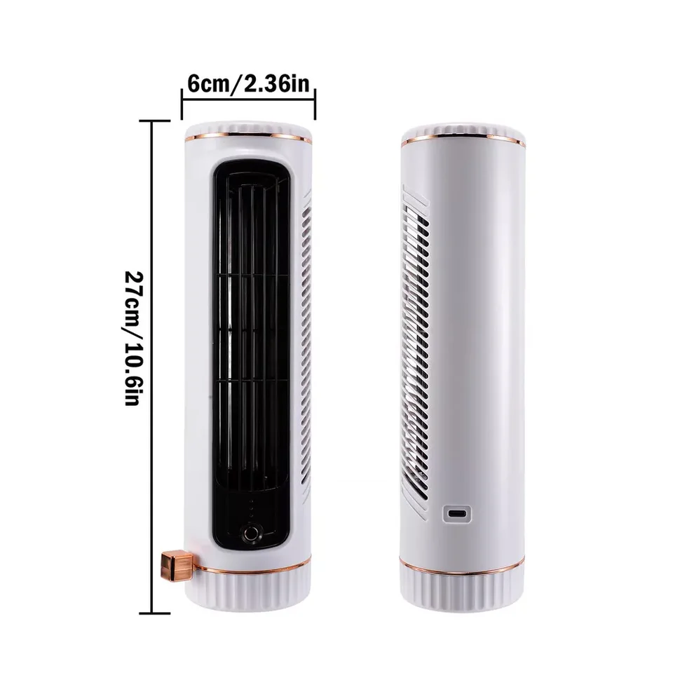 Portable USB Rechargeable Quiet Tower Fan