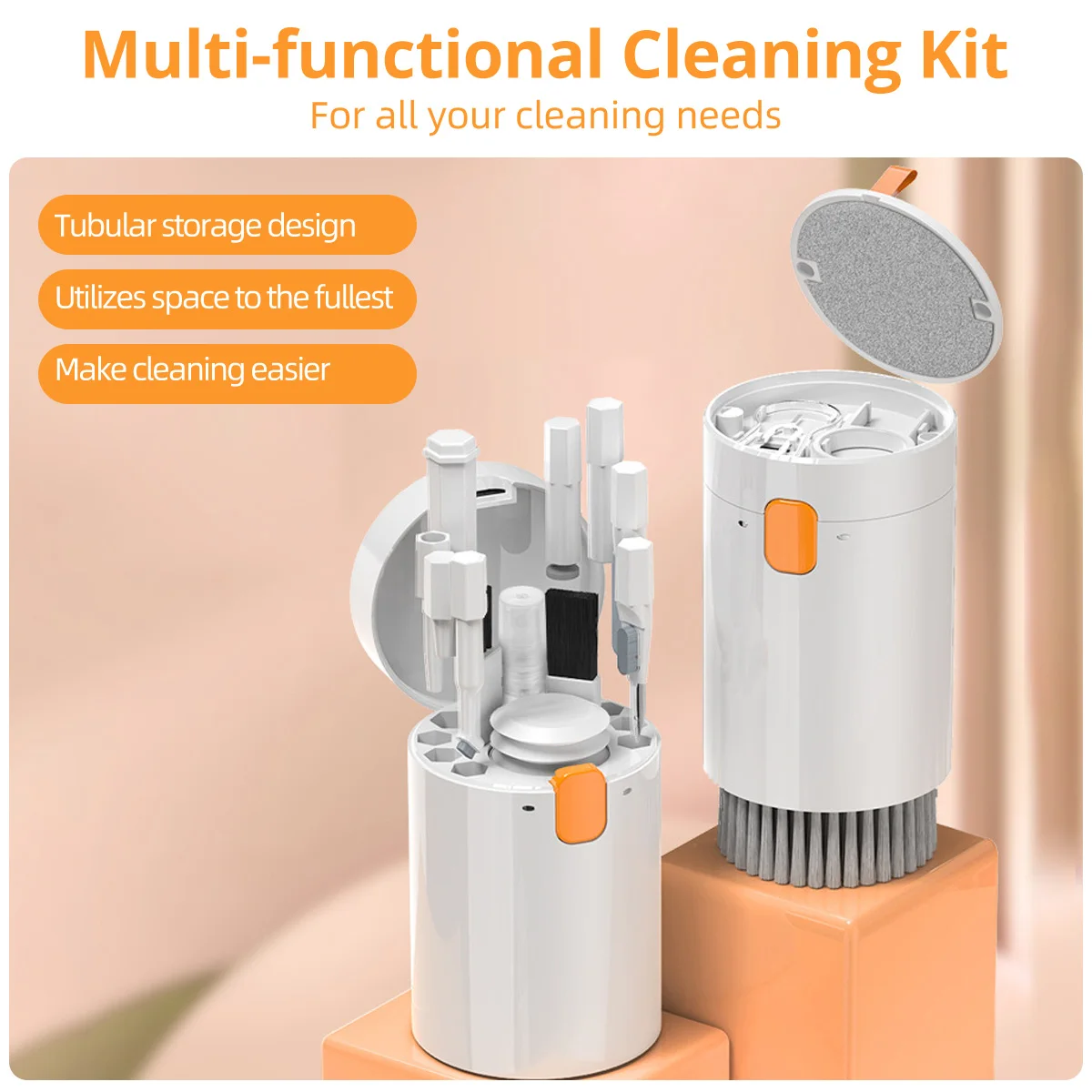 20 IN 1 Cleaning Kit Keyboard Cleaner Brush Bluetooth Headphone Cleaning Pen for Airpods iPhone Cleaning Tools Keycap Puller Kit 2