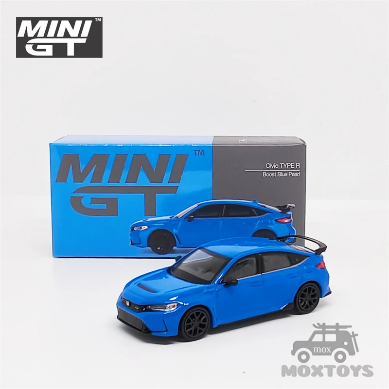 Mini Gt 1:64 Civic Type R Boost Blue Pearl 2023 Diecast Model Car