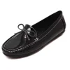 Newest Bowtie PU Women Flats Loafers Driving Peas Casual Shoes 2