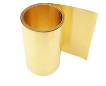 

1PC0.1/0.2/0.3/0.5mmx10/20/30/40/50mmx1000mm Brass Metal Thin Sheet Foil Plate Thick