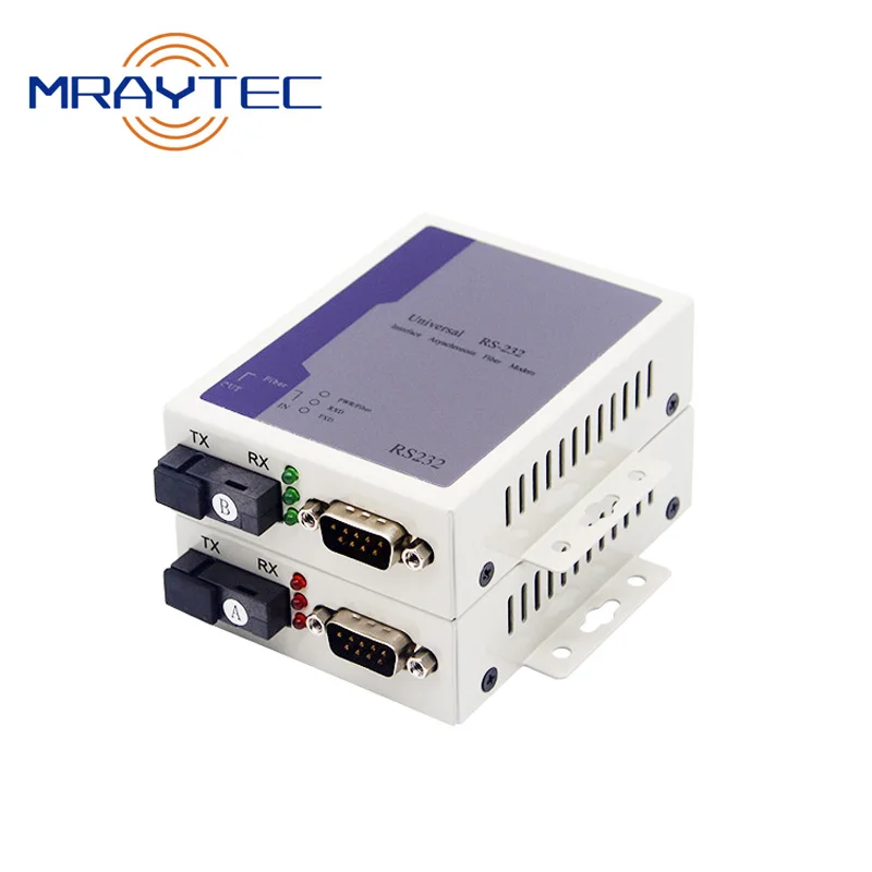 Convertitore Multimediale In Fibra Ottica Modem Seriale Rs232 Dc5V Duplex Sm 20Km Sc St Fc Db9 Pin Connector