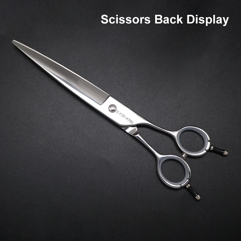 Crane 7.5 Inch Professional Grooming Wide Scissors Straight Shear for Dogs Pet Grooming VG10 for Medium And Large Dogs