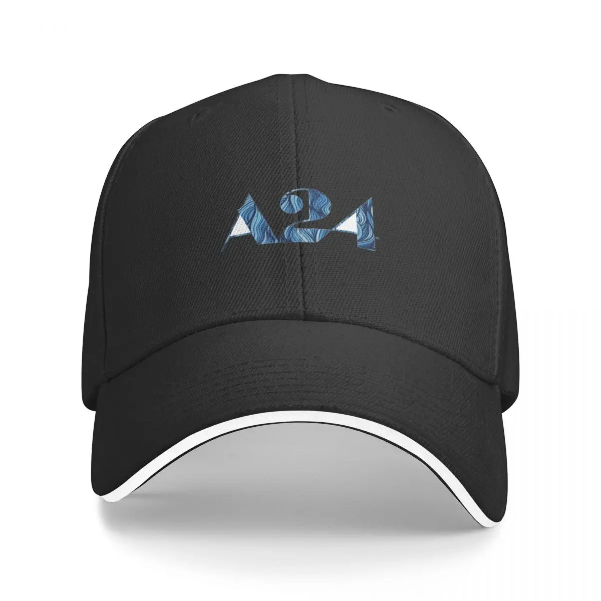 

Blue Waves A24 logo Baseball Cap hard hat Military Cap Man Beach Bag Christmas Hat Men Golf Wear Women's