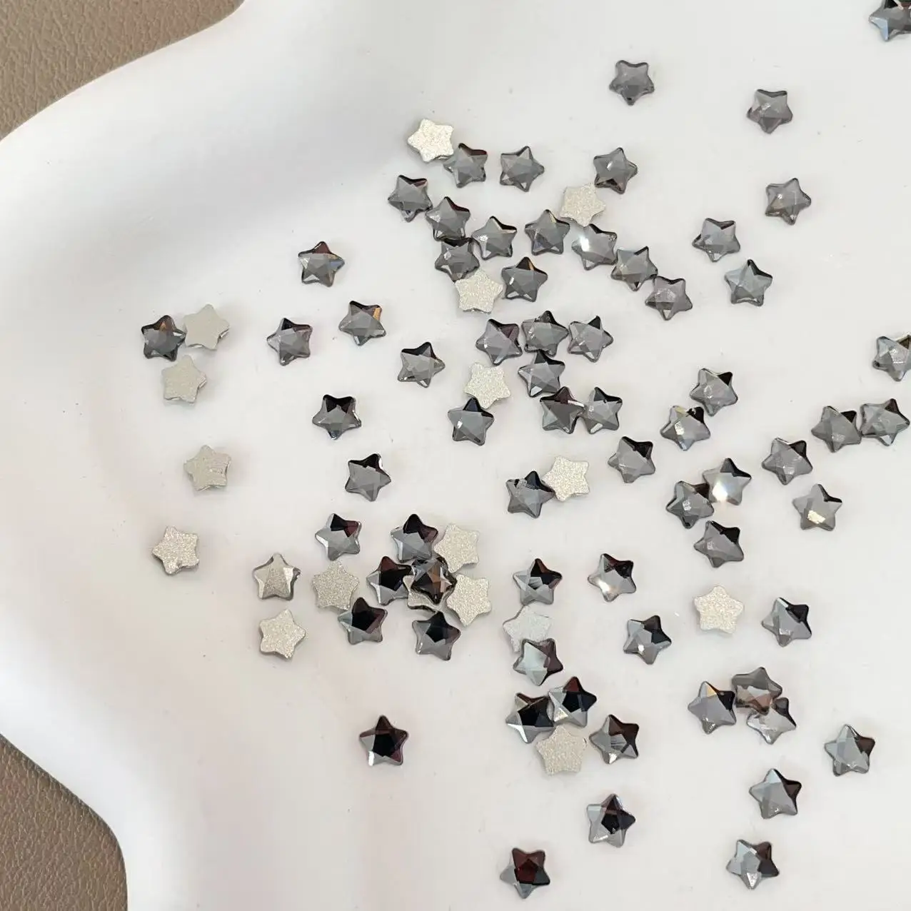 Super Sparkle Colorful Flatback Mini Star Nail Art Rhinestones - 50PCS Crystal Star Decorations