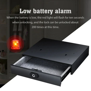 Safe Home Drawer Safe Hidden Safe With Fingerprint Identification Unlock Safe Smart Touch Safe 1