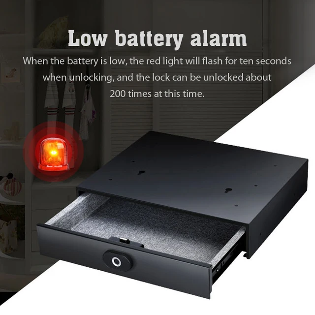 Safe Home Drawer Safe Hidden Safe With Fingerprint Identification Unlock Safe Smart Touch Safe 1