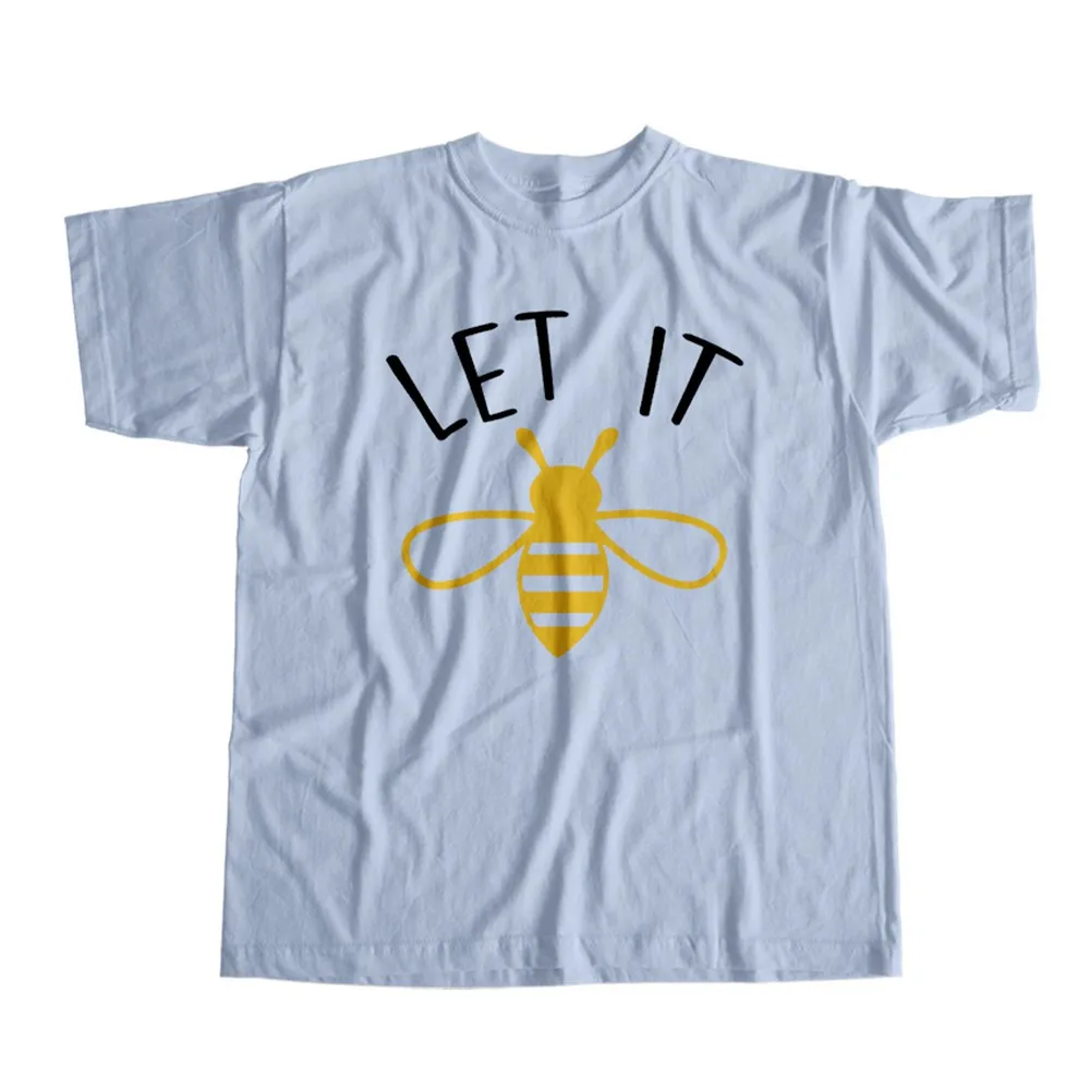 Let It Bee Print Unisex Cotton T-Shirt