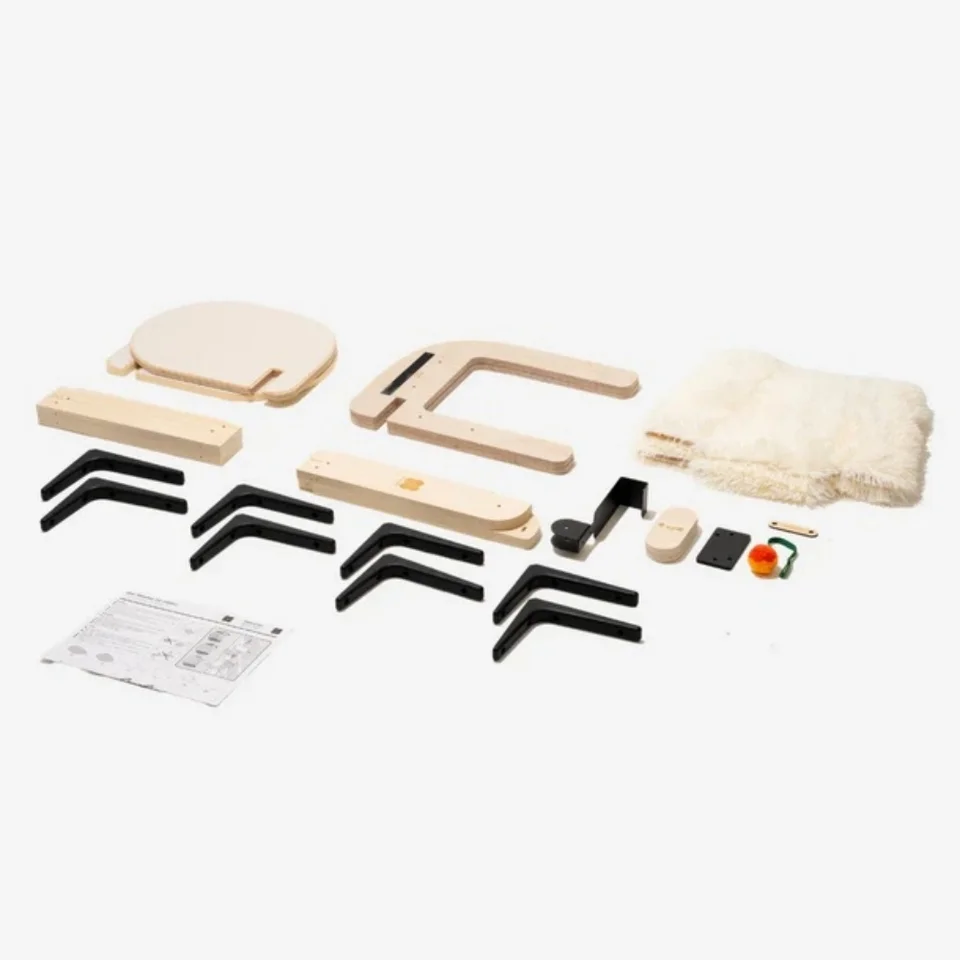 Mewoofun Natural Cat Climbing Shelves with Hammocks