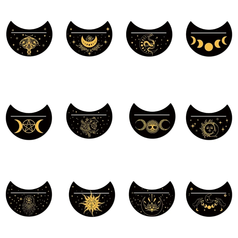 

Moon Phases Tarot Altar Stand Holder Witch Divinations Tarot Cards Display Base E56D