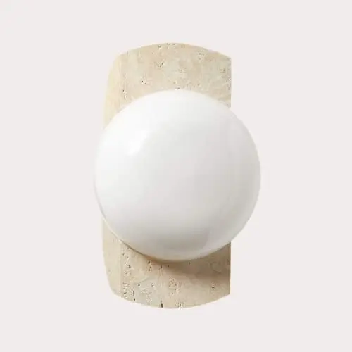 

Sconce Neptune Travertine Sconce Light (Ivory Travertine)