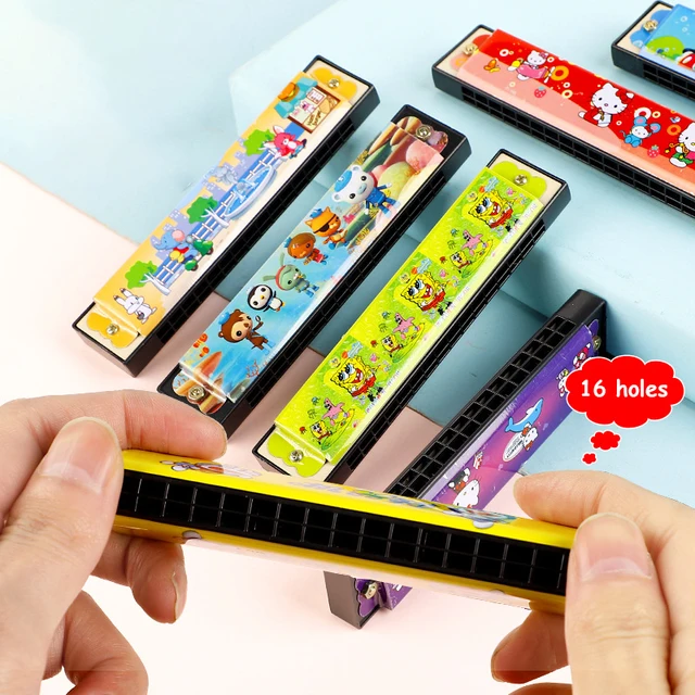 Armoniche Per Bambini - 16 Pezzi Colorati Con Disegni Animati | Strumento Musicale Giocattolo Per Principianti - Foto 11