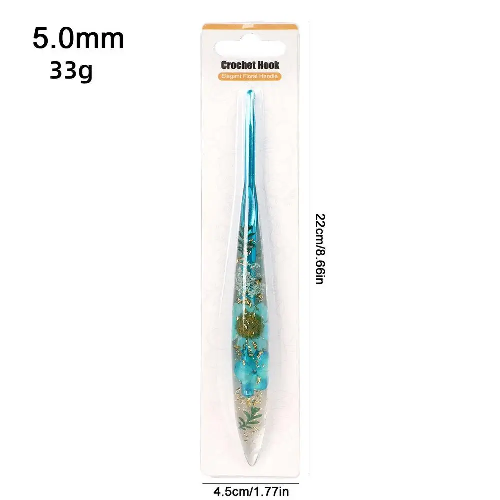 1pcs New Drip Glue Crochet Hook 2.0-6.0mm Aluminum Crochet Needles Ergonomic Knitting Crochet Set DIY Yarns Weave Needles