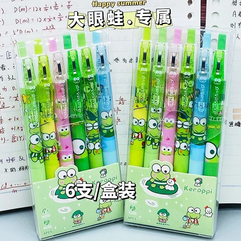 

12 шт./набор, гелевые ручки Sanrio Keroppi