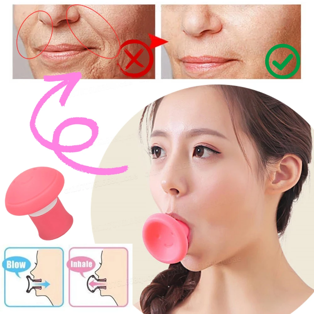 V Face Facial Lifter Slimming Face Lifter Thin Wrinkle Removal Blow Breath Exerciser Masseter Muscle Line Skin Care Massage Tool paintless dent repair tools dent removal dent puller tabs dent lifter hand tool set toolkit car bady repair kit